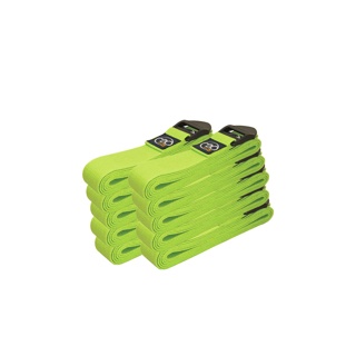 Box of 10 Lime Green Yoga Belts - 2m