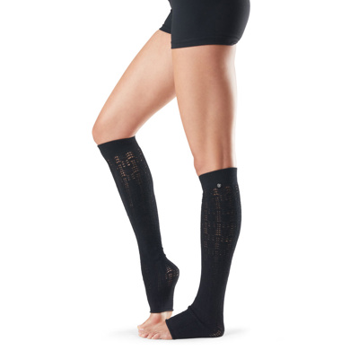 Ava Dance Socks - Knee High Leg Warmers in Black