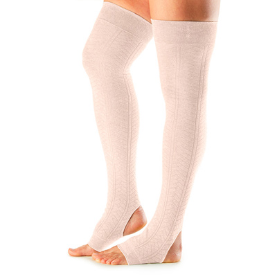 Open Heel Dance Socks- Leg Warmers in Sweet Pea