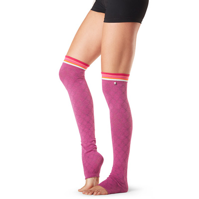 Olivia Dance Socks- Thigh High Leg Warmers in Whisper