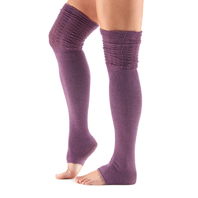 Sasha Dance Socks-Thigh High Leg Warmers in Dusk