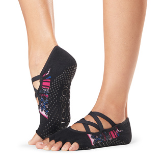 Half Toe Elle - Grip Socks in Woodstock