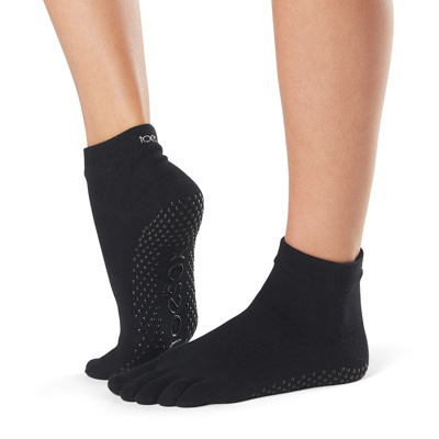 Full Toe Ankle - Grip Socks in Black