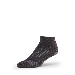 Low Rise Grip Socks in Charcoal