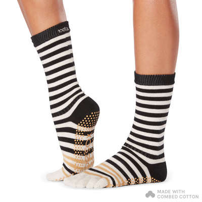 Full Toe Crew - Grip Socks in Modernism 