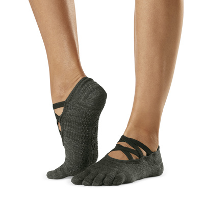 Full Toe Elle - Grip Socks in Jade