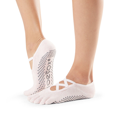 Full Toe Elle - Grip Socks in Ballet Pink