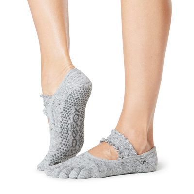 Full Toe Mia - Grip Socks in Misty 