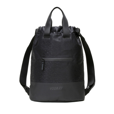 Vooray Flex Cinch Backpack Bag in Black Foil