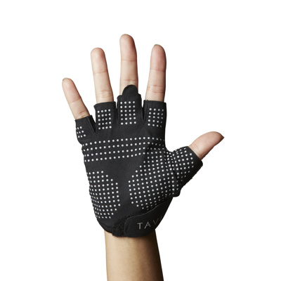 Half Finger Grip Gloves in Ebony 