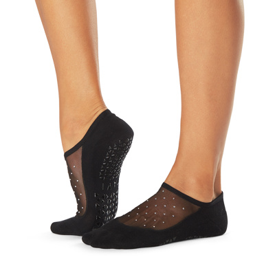 Maddie - Grip Socks in Black Sparkle