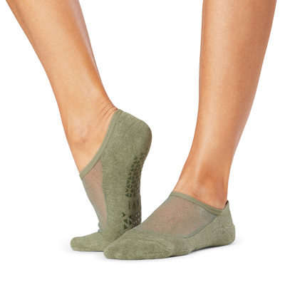 Maddie - Grip Socks in Olive Glam