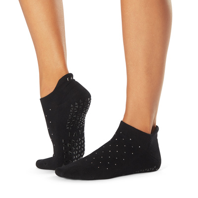 Savvy - Grip Socks in Black Sparkle