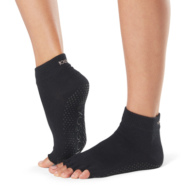 Half Toe Ankle - Grip Socks in Black