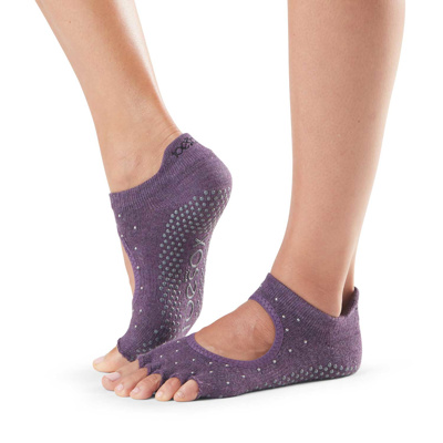 Half Toe Bellarina - Grip Socks in Jam