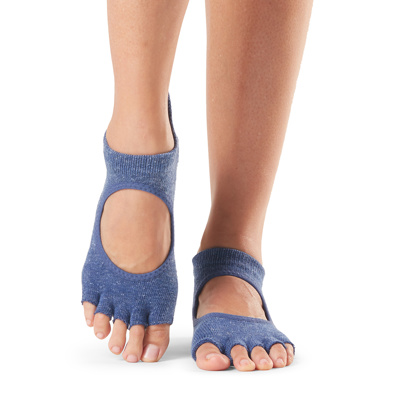 Half Toe Bellarina - Grip Socks in Navy Blue