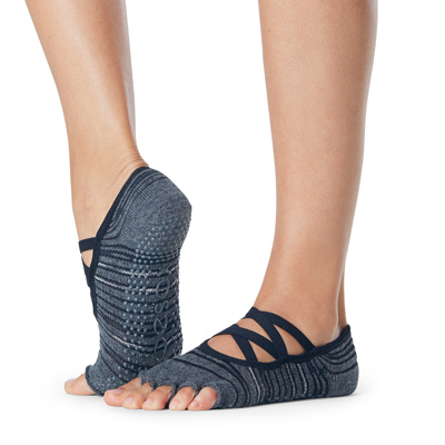 Half Toe Elle - Grip Socks in Diverge 