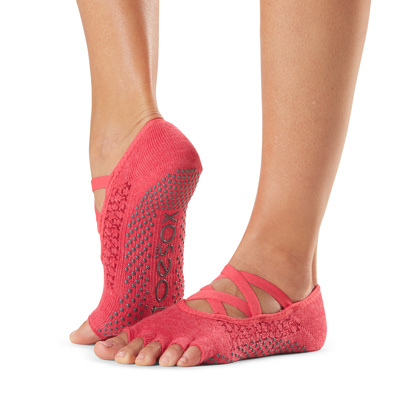 Half Toe Elle - Grip Socks in Hermosa
