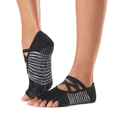 Half Toe Elle - Grip Socks in Sombra