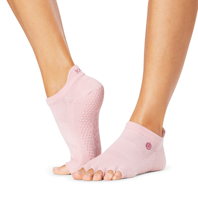 Half Toe Low Rise - Grip Socks in Happy