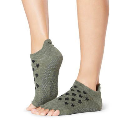 Half Toe Low Rise - Grip Socks in Mischief 
