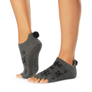 Grip Socks in Low Rise Snowfall by ToeSox