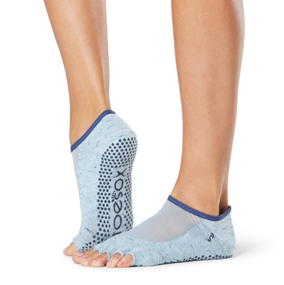 Half Toe Luna - Grip Socks in Bluebell 