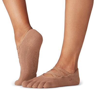 Full Toe Elle - Grip Socks in Natural
