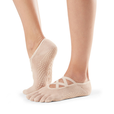 Full Toe Elle - Grip Socks in Ballet Nude