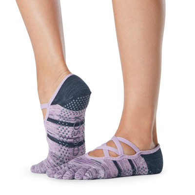 Full Toe Elle - Grip Socks in Wondrous 