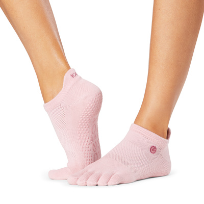 Full Toe Low Rise - Grip Socks in Happy