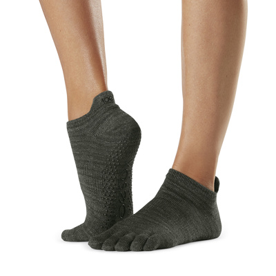 Full Toe Low Rise in Jade Grip Socks - ToeSox - Mad-HQ