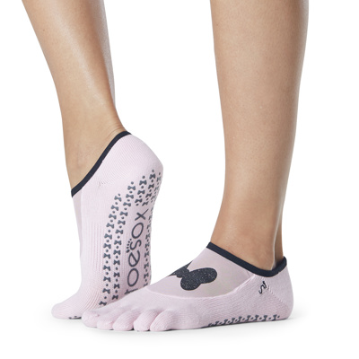 Full Toe Luna - Grip Socks in Minnies Mesh Bow
