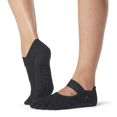 Full Toe Mia - Grip Socks in Black