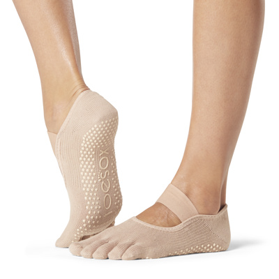 Full Toe Mia - Grip Socks in Nude