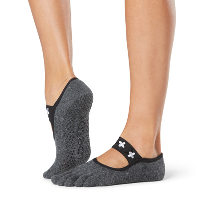 Full Toe Mia - Grip Socks in Pansy