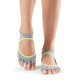 Half Toe Bellarina - Grip Socks in Heather/Lime