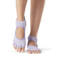 Half Toe Bellarina - Grip Socks in Heather Purple