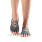 Half Toe Elle - Grip Socks in Charcoal Grey