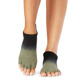 Half Toe Low Rise - Grip Socks in Olive Ombre