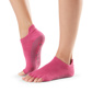 Half Toe Low Rise in Raspberry Grip Socks - ToeSox - Mad-HQ