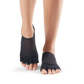 Half Toe Luna - Grip Socks in Black