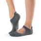 Full Toe Bellarina - Grip Socks in Charcoal Grey/Lime