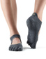 Full Toe Bellarina - Grip Socks in Charcoal Grey/Lime
