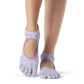Full Toe Bellarina - Grip Socks in Heather Purple
