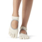 Full Toe Bellarina - Grip Socks in Oatmeal 