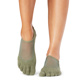 Full Toe Luna - Grip Socks in Olive Glam