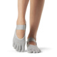 Full Toe Mia - Grip Socks in Heather Grey